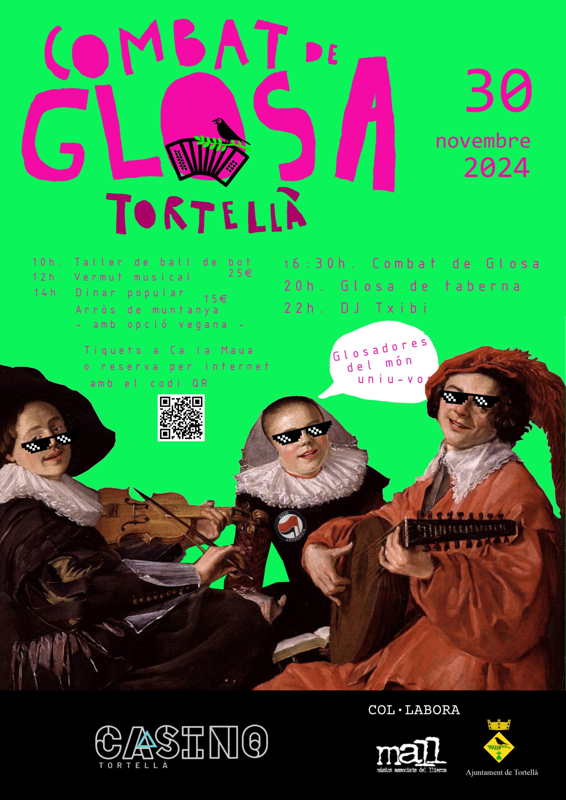 Cartell del Combat de Glosa de Tortellà